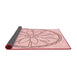 Thickness of Patterned Pink Rug, pat1868rd