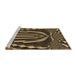 Sideview of Machine Washable Transitional Bronze Brown Rug, wshpat187brn