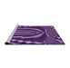 Sideview of Machine Washable Transitional Purple Rug, wshpat187pur