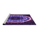 Sideview of Machine Washable Transitional Indigo Purple Rug, wshpat1870pur