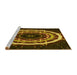 Sideview of Machine Washable Transitional Night Red Rug, wshpat1870yw