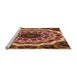 Sideview of Machine Washable Transitional Orange Rug, wshpat1871org