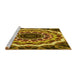 Sideview of Machine Washable Transitional Red Brown Rug, wshpat1871yw