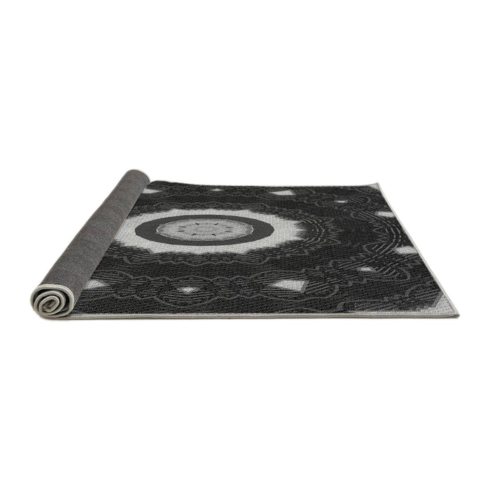 Thickness of Patterned Midnight Gray Rug, pat1872gry