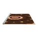 Sideview of Machine Washable Transitional Red Rug, wshpat1872org