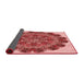 Thickness of Patterned Light Coral Pink Rug, pat1874rd