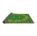 Thickness of Patterned Green Rug, pat1876grn