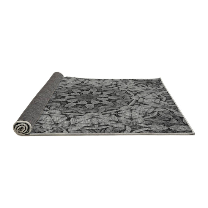 Thickness of Patterned Gray Rug, pat1876gry