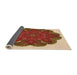 Thickness of Patterned Tomato Red Rug, pat1878org