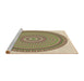 Sideview of Machine Washable Transitional Brown Rug, wshpat1880brn