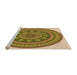 Sideview of Machine Washable Transitional Yellow Orange Rug, wshpat1881org