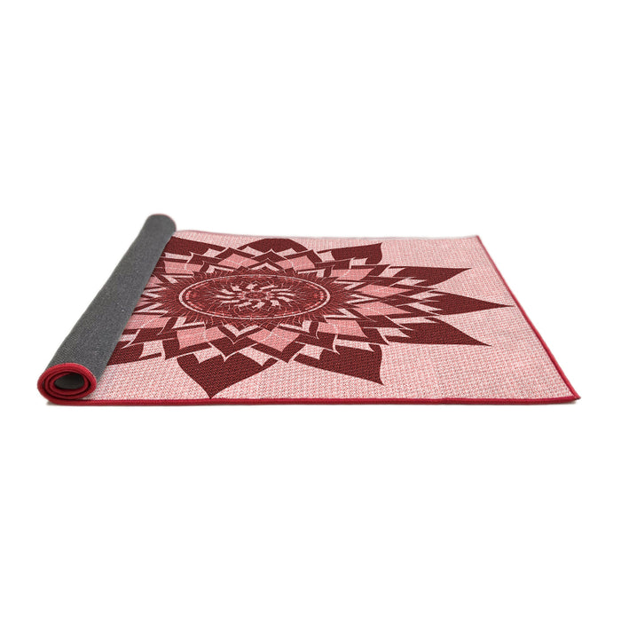 Thickness of Patterned Red Rug, pat1884rd