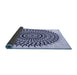 Thickness of Patterned Deep Periwinkle Purple Rug, pat1886blu