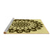 Sideview of Machine Washable Transitional Dark Bronze Brown Rug, wshpat1887yw