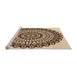 Sideview of Machine Washable Transitional Red Brown Rug, wshpat1888org