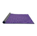 Thickness of Patterned Purple Rug, pat1889pur