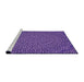 Sideview of Machine Washable Transitional Purple Rug, wshpat1889pur