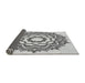 Thickness of Patterned Smokey Gray Rug, pat1890gry