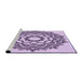 Sideview of Machine Washable Transitional Orchid Purple Rug, wshpat1890pur