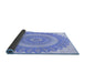 Thickness of Patterned Sky Blue Rug, pat1891blu