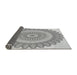 Thickness of Patterned Platinum Silver Gray Rug, pat1891gry