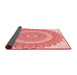 Thickness of Patterned Pastel Pink Rug, pat1891rd