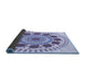 Thickness of Patterned Blue Rug, pat1894blu