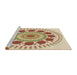 Sideview of Machine Washable Transitional Golden Blonde Gold Rug, wshpat1894brn