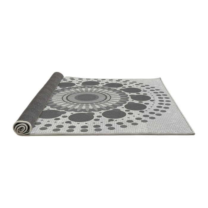 Thickness of Patterned Gray Rug, pat1894gry