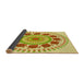 Thickness of Patterned Sedona Brown Rug, pat1894yw