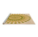 Sideview of Machine Washable Transitional Orange Gold Rug, wshpat1896org