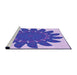 Sideview of Machine Washable Transitional Mauve Purple Rug, wshpat1897pur