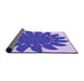 Thickness of Patterned Mauve Purple Rug, pat1897pur