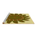 Sideview of Machine Washable Transitional Dark Bronze Brown Rug, wshpat1897yw