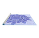 Sideview of Machine Washable Transitional Light Slate Blue Rug, wshpat1898blu