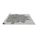 Sideview of Machine Washable Transitional Gray Rug, wshpat1898gry