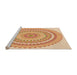 Sideview of Machine Washable Transitional Orange Rug, wshpat1899org