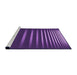 Sideview of Machine Washable Transitional Jasmine Purple Rug, wshpat19pur