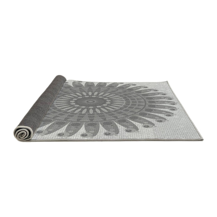 Thickness of Patterned Gray Rug, pat1900gry
