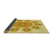 Thickness of Patterned Orange Rug, pat1901yw