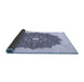 Thickness of Patterned Lavender Blue Rug, pat1902blu