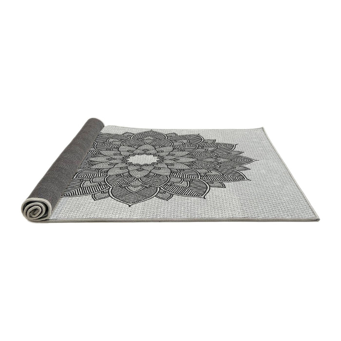 Thickness of Patterned Platinum Gray Rug, pat1902gry