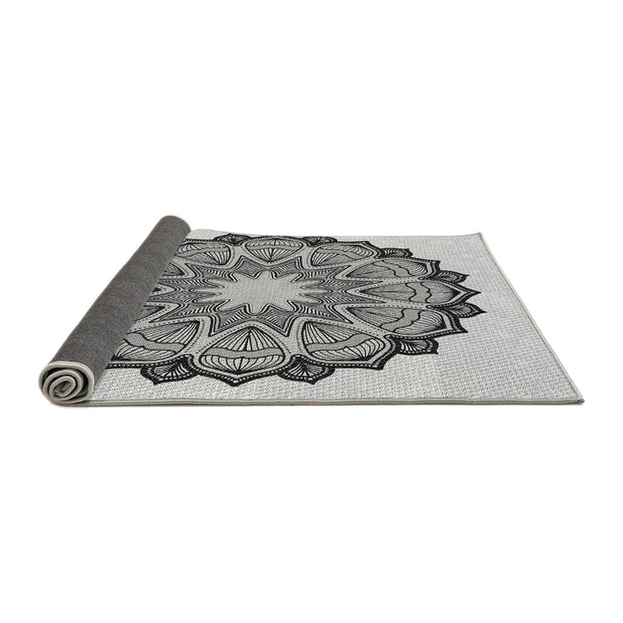 Thickness of Patterned Ash Gray Rug, pat1903gry