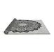 Thickness of Patterned Ash Gray Rug, pat1903gry