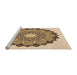 Sideview of Machine Washable Transitional Khaki Gold Rug, wshpat1903org