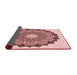 Thickness of Patterned Pink Rug, pat1903rd