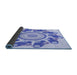 Thickness of Patterned Blue Rug, pat1906blu