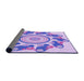 Thickness of Patterned Blossom Pink Rug, pat1906pur