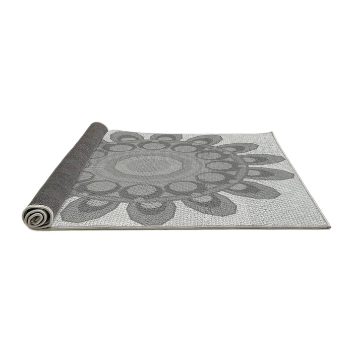 Thickness of Patterned Gray Rug, pat1907gry