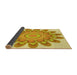 Thickness of Patterned Orange Rug, pat1907yw